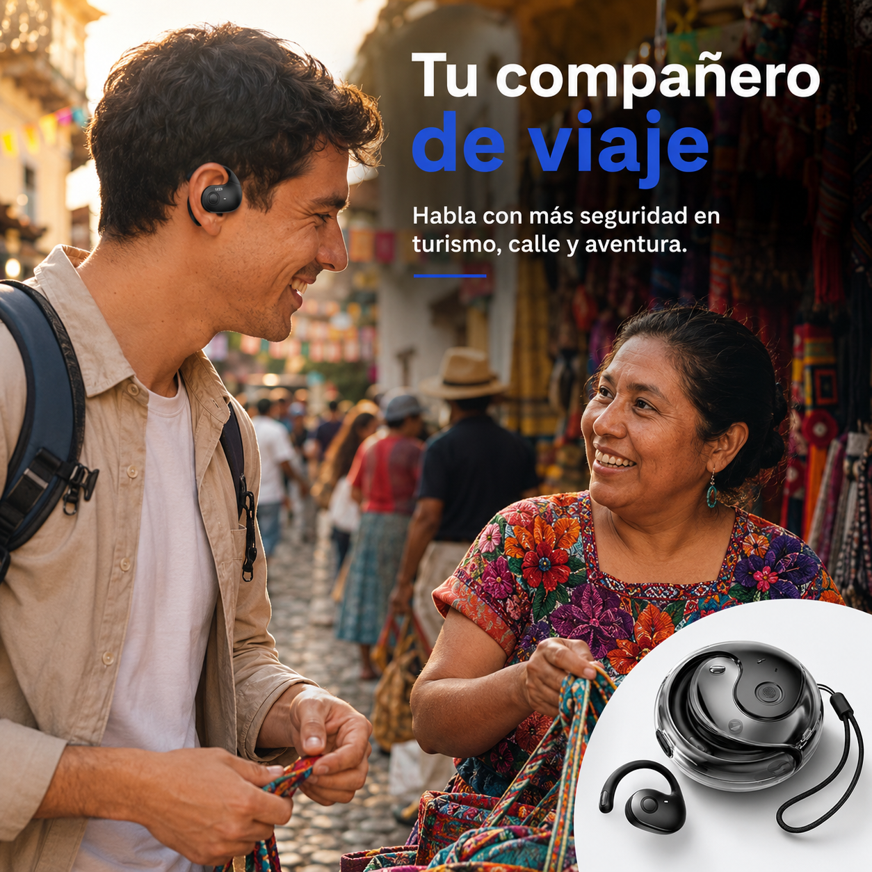 Audífonos Traductores Inteligentes +140 Idiomas – Traducción en Tiempo Real en tus Oído